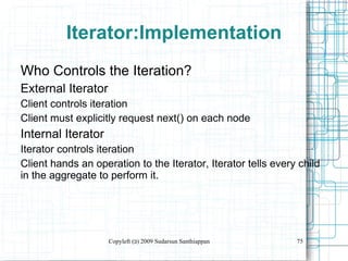 Illustrate coordination of object structure and control 