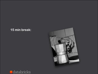 15 min break:
 