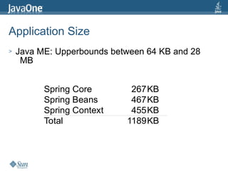Spring ME JavaOne