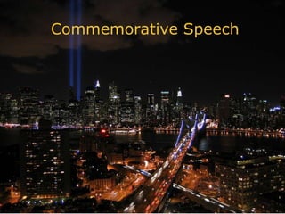Commemorative Speech 