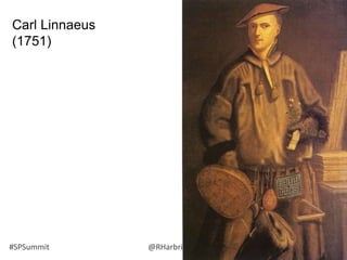 #SPSummit @RHarbridge @RuvenG
Carl Linnaeus
(1751)
 