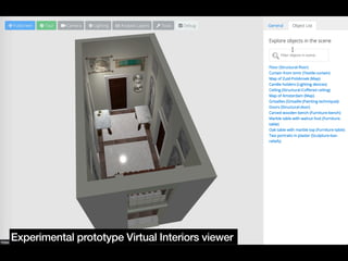 Experimental prototype Virtual Interiors viewer
 
