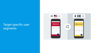 Target speci#c user
segments
 