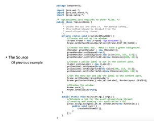 • The Source
Of previous example
 