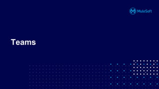 All contents © MuleSoft, LLC
Teams
 