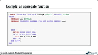 Beyond the basics: advanced SQL with MariaDB