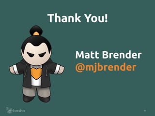50
Thank You!
Matt Brender
@mjbrender
 