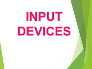 INPUT  AND OUTPUT DEVICES