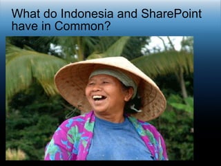 What do Indonesia and SharePoint have in Common? 