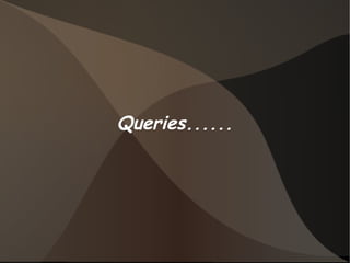 Queries...... 
 