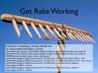 Testing Legacy Rails Apps