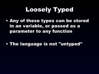 The JavaScript Programming Language