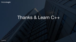 25
Conﬁdential
Thanks & Learn C++
 