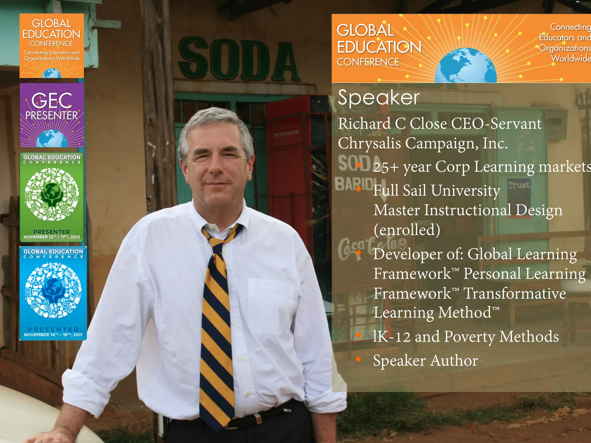 “The Value of Values” in a Transformation Learning 
Framework.” How student’s values/experiences impact learning 
and instructional design methods.by Richard C. Close 
Of Dewey, Lindeman, Knowles, UNESCO , Academia and Skid Row 
Copyright Richard C. Close 2014 
 