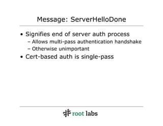 TLS/SSL Protocol Design