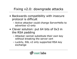 TLS/SSL Protocol Design