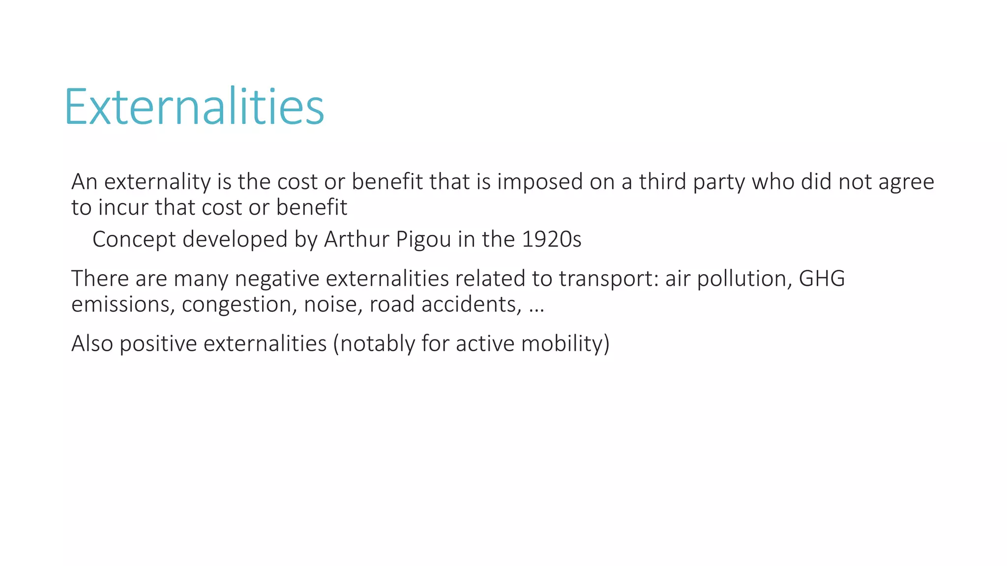 Transport and Mobility - Fact and Fiction - Part 2