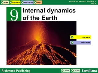 Internal dynamics of the Earth CONTENTS RESOURCES 