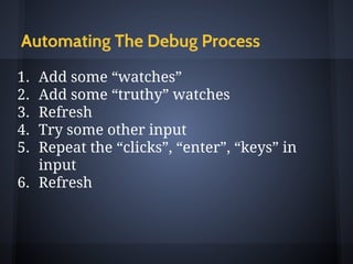 Open Debugger
 