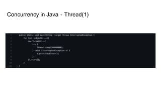 Concurrency in Java - Thread(1)
 