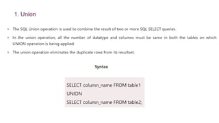 unit 3 sql and non sql ppt and presentation.pptx