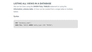 unit 3 sql and non sql ppt and presentation.pptx