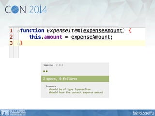 Unit Testing and Behavior Driven Testing with AngularJS - Jesse Liberty | FalafelCON 2014