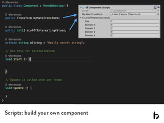 Scripts: build your own component
 