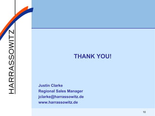 THANK YOU! Justin Clarke Regional Sales Manager [email_address] www.harrassowitz.de 