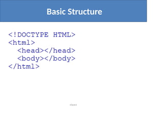 eSpace
Basic Structure
 