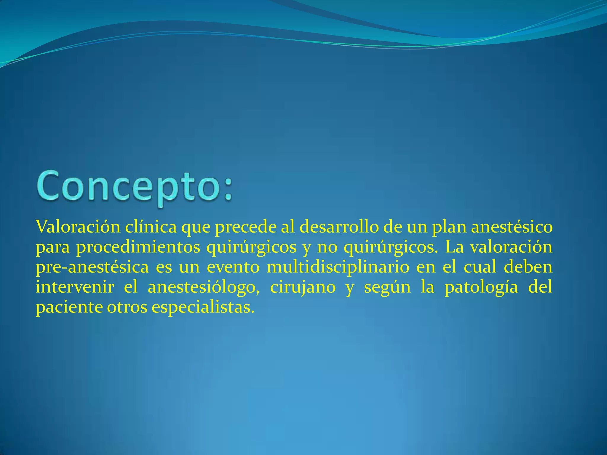 Valoracion Preoperatoria