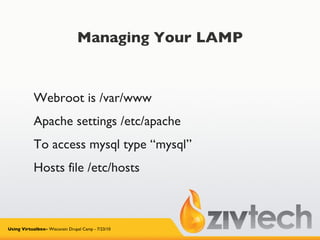 Configuring LAMP (60 minutes) 
