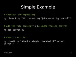 Getting Started with (Distributed) Version Control