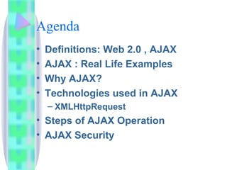 Web 2.0 & Ajax Basics
