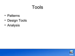 Tools Patterns Design Tools Analysis 