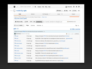  	Bringing the open web and APIs to mobile devices with Firefox OS - Whisky Web, Scotland