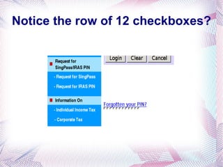 Notice the row of 12 checkboxes? 
