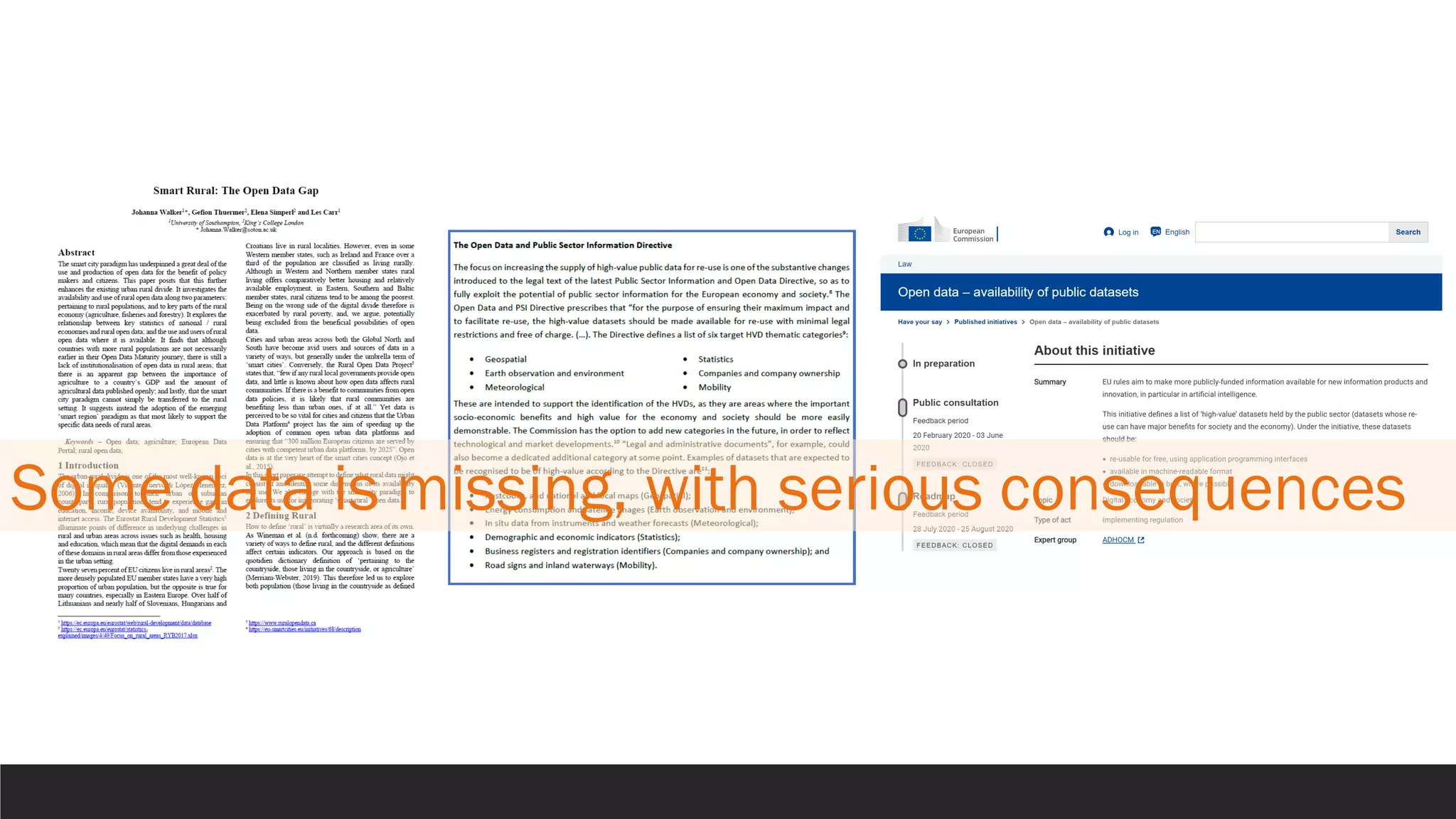 Some data is missing, with serious consequences
 