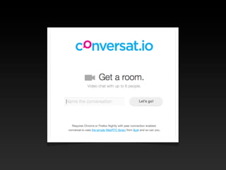 WebRTC & Firefox OS - presentation at Google