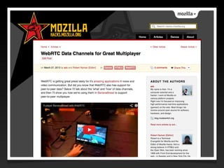 WebRTC & Firefox OS - presentation at Google