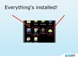 Everything's installed!
 