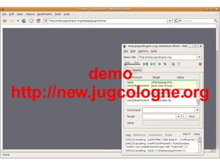 demo http://new.jugcologne.org 