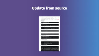 Update from source
 