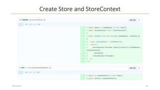 Create Store and StoreContext
@trivikram 20
 