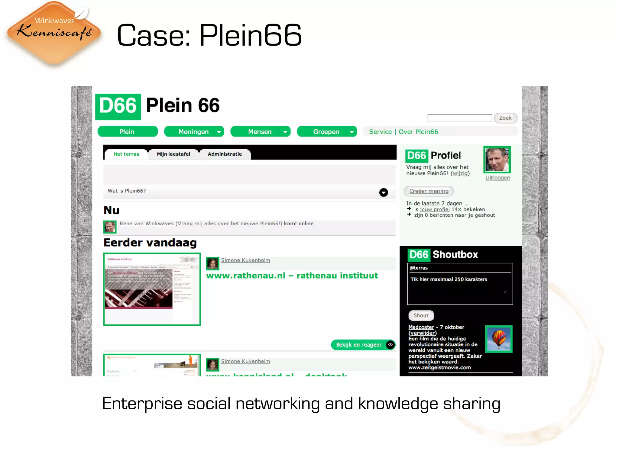 Enterprise Social Networking, the perspective of socialising the enterprise