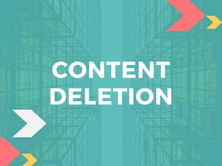 CONTENT
DELETION
 