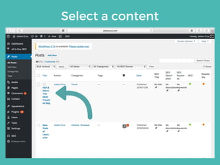 Select a content
 