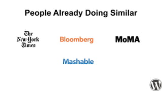 People Already Doing Similar
 