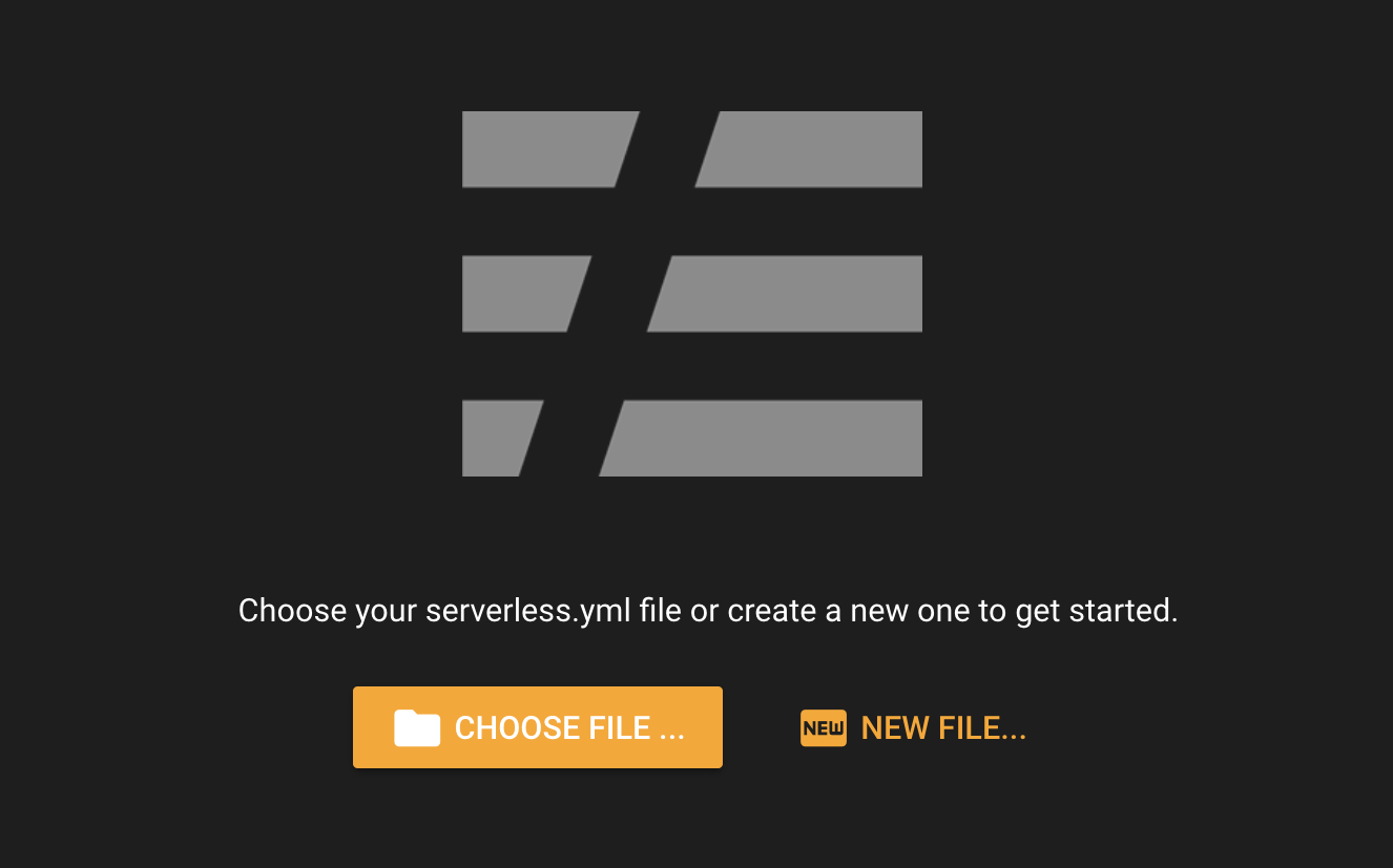Choosing your Serverless file in Commandeer Choosing your Serverless file in Commandeer