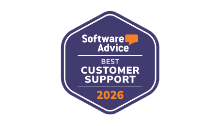 software advice customer support 2026 badge award badge